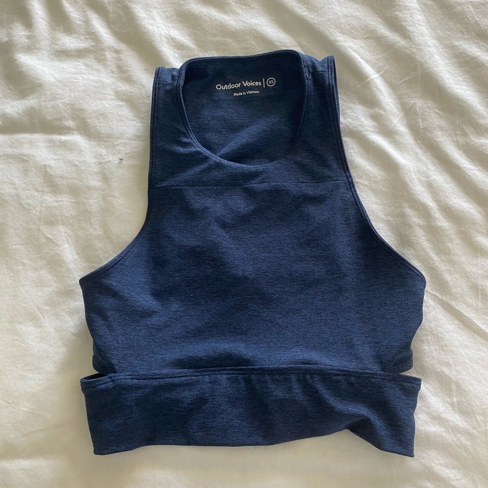 OUTDOOR VOICES slashback crop XS